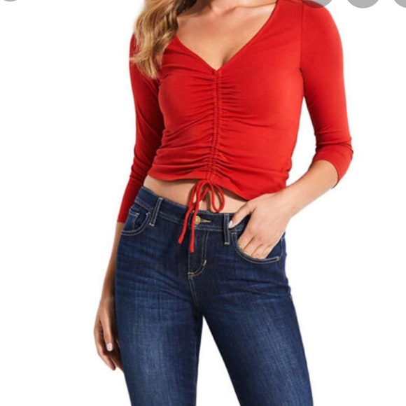 Guess Red crop top - Picture 1 of 5